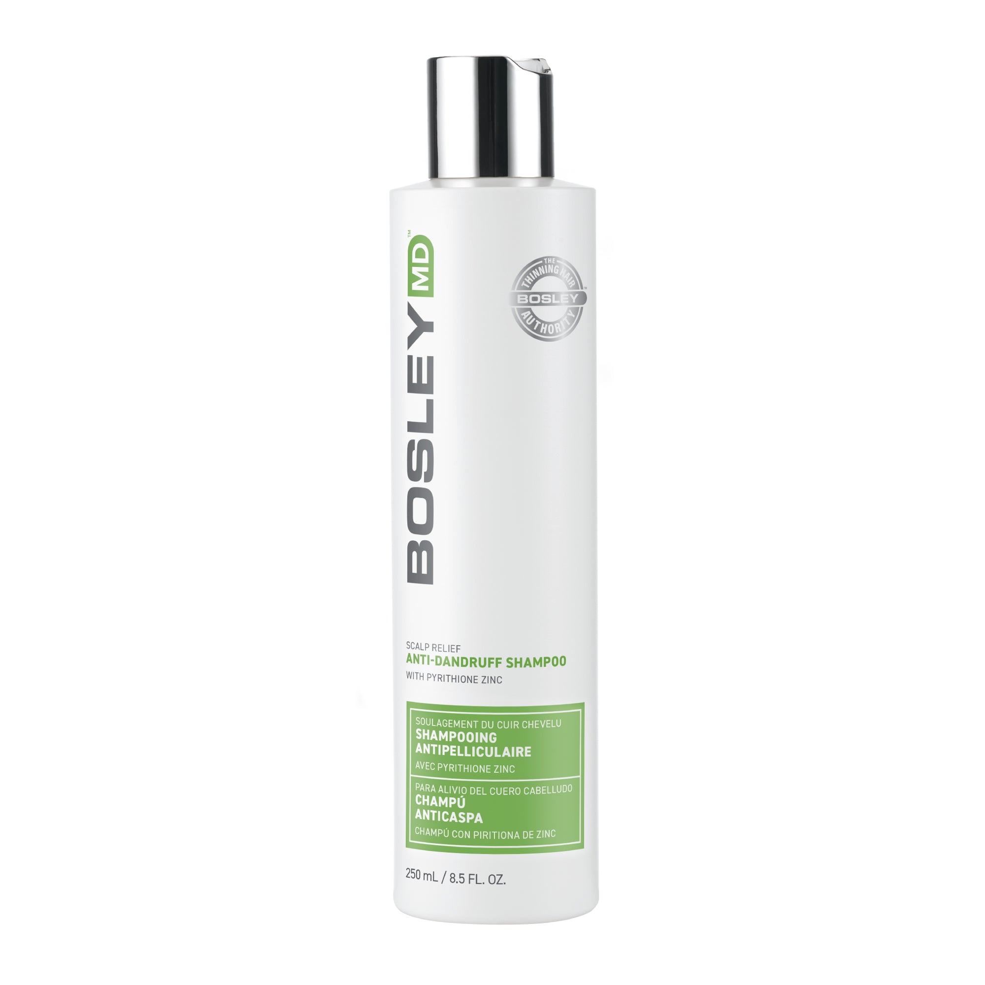 Bosley Scalp Relief Anti Dandruff Shampoo 8.5oz /250ml