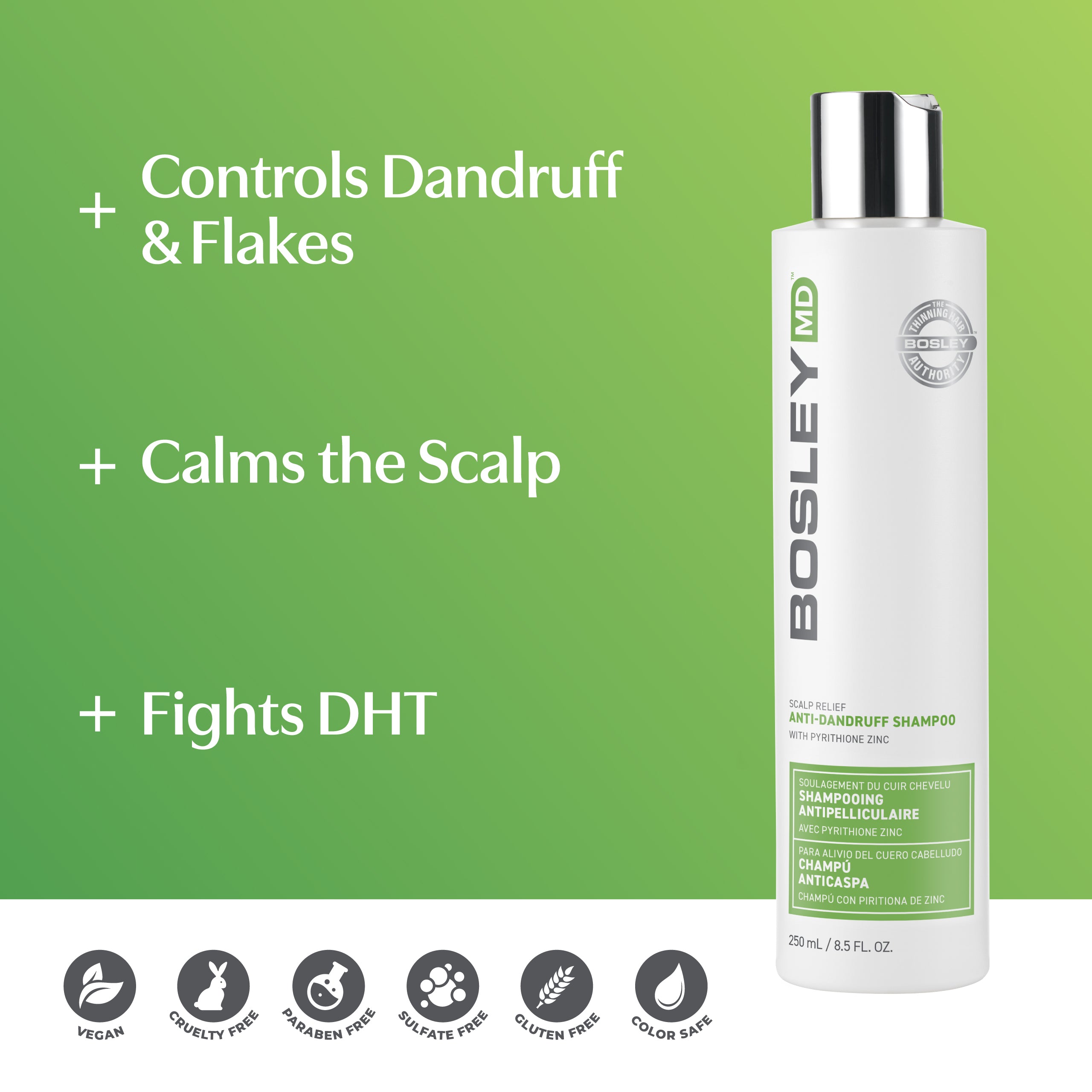 Bosley Anti Dandruff Scalp Relief Benefit