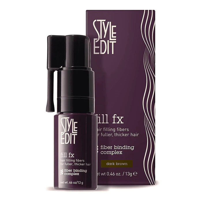 Style Edit Fill Fx Instant Hair Building Fibers Spray Dark Brown Hair 0.46oz / 13g