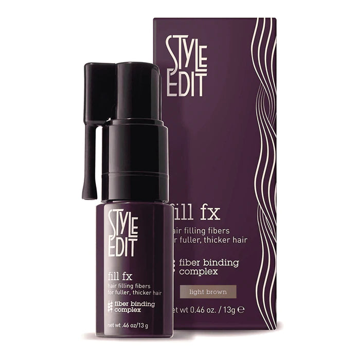 Style Edit Fill Fx Instant Hair Building Fibers Spray Light Brown Hair 0.46oz / 13g